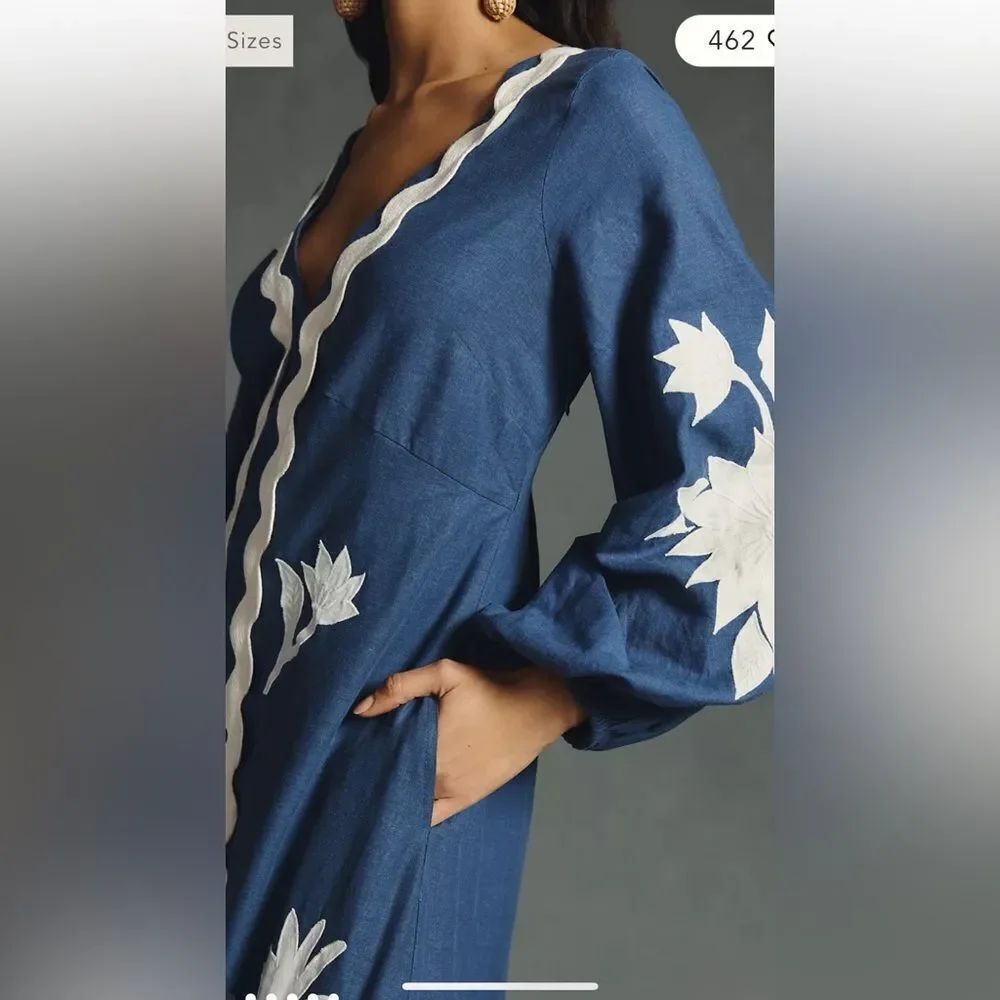 FARM Rio Embroidered Long-Sleeve Dress - Picture 5 of 8